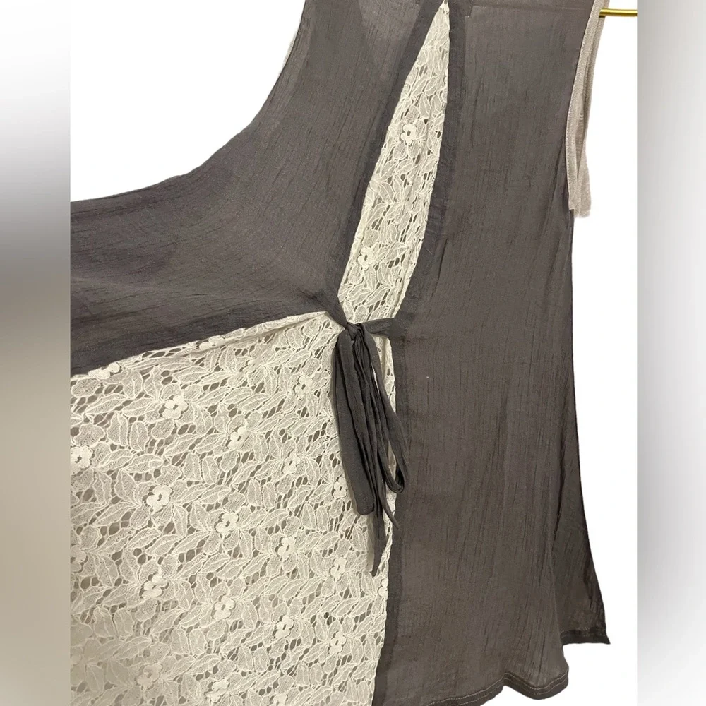 Altar’d state tank size small taupe and beige neutrals with lace side size small - Picture 5 of 5